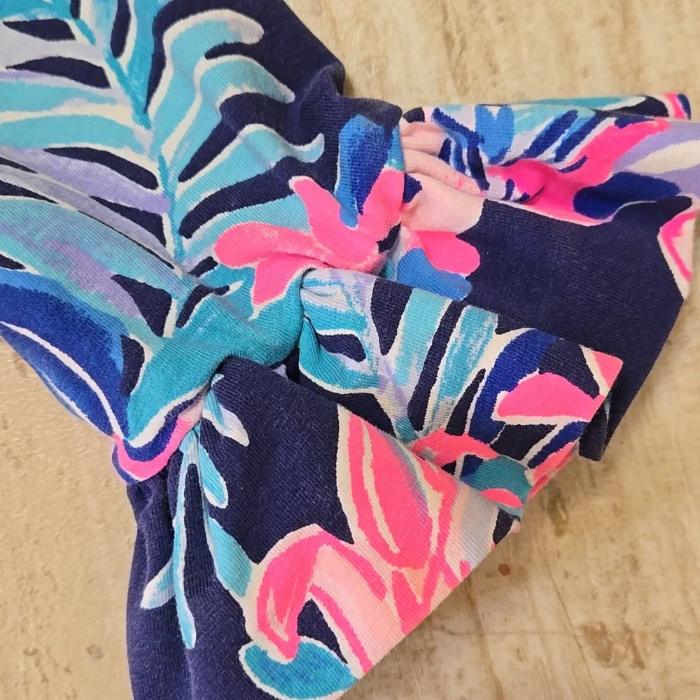 Lilly Pulitzer Multi-Colored 3/4 Length Lula Ruffle Sleeve Top - Picture 2 of 7